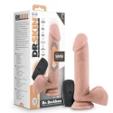 DR. SKIN SILICONE DR. BECKHAM 8 INCH THUMPING DILDO WITH REMOTE CONTROL VANILLA