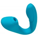 Multifunctional vibrator L'Eroina Cycla, silicone, blue, 20 cm