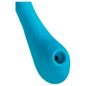 Multifunctional vibrator L'Eroina Cycla, silicone, blue, 20 cm