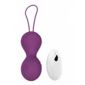 Kulki-Vibrating Silicone Kegel Balls USB 10 Function / Remote control -Black