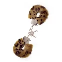 Kajdanki z futerkiem Love Cuffs Leopard