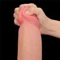 Realistyczne dwuwarstwowe dildo King Sized Sliding Skin Dual 14"