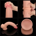 Realistyczne dwuwarstwowe dildo King Sized Sliding Skin Dual 14"