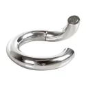 Stainless steel magnetic donut cock rings 55 mm.