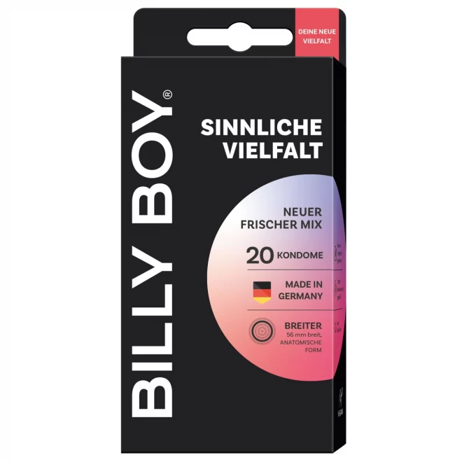 Prezerwatywy Billy Boy Zmysłowa różnorodność - opakowanie 20 sztuk