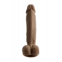 SELOPA 6.5" NATURAL FEEL DILDO, DARK