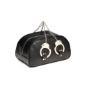 Cuffed travel bag with handcuff handles