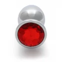 Round Gem Butt Plug - Large