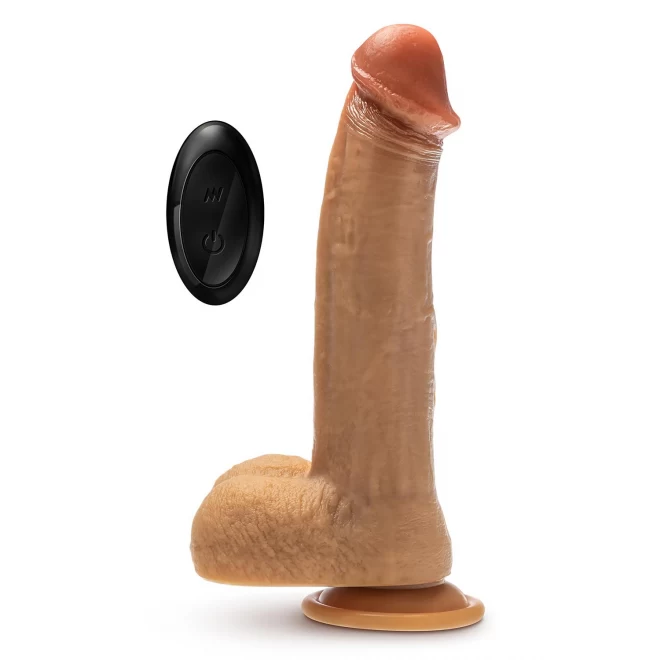 DR. SKIN SILICONE DR. PHILLIPS 8.5 INCH THRUSTING DILDO TAN