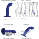 Dildo z funkcją podwójnej pulsacji Strap-on-Me