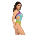 Ombre halter bodysuit