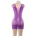 DRESS H3161 PURPLE (Size: TU)