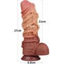 Dildo LoveToy Cock with Rope 26,5 cm