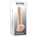 SELOPA 7 INCH 17 CM NATURAL FEEL FLEXSKIN DILDO LIGHT