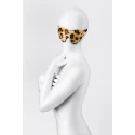 Anonymo mask, PU leather, print, 26 cm