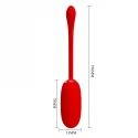 PRETTY LOVE - JULIUS EGG Red 12 function vibrations