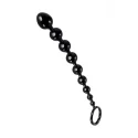 A-TOYS, Anal chain, silicone, black, 28,3 cm
