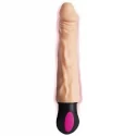 A-TOYS Realistic Vibrator with heating, TPE, 12 Modes, bendable, recharble
