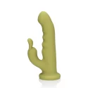 Ultra soft silicone rotating rabbit vibrator - spring sage