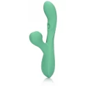 Pulse wave and tongue flickering rabbit vibrator - blue grass