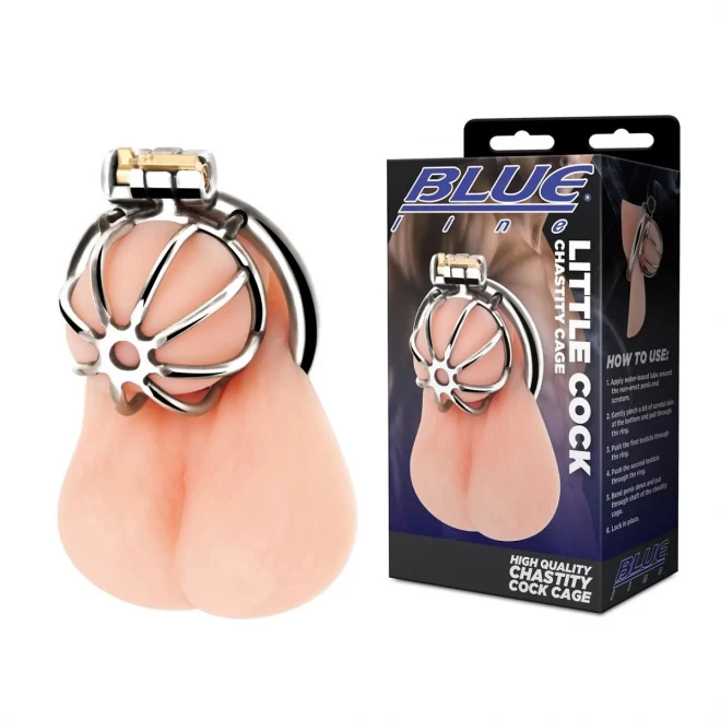 Klatka na penisa Blue line little cock chastity cage