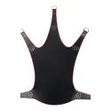 Leather sling with red piping 5 points