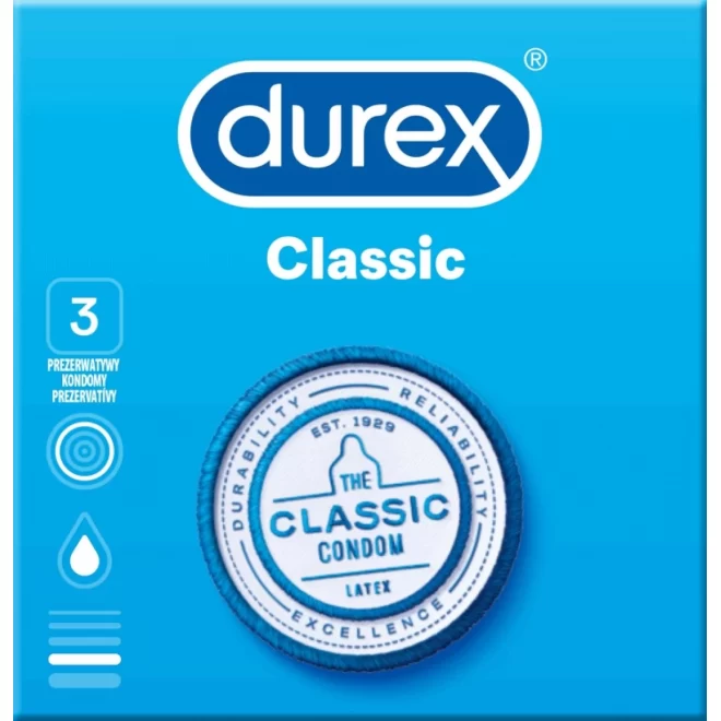 Prezerwatywy Durex Classic 3 szt