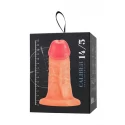 Realistic dildo Caliber 14/5 , PVC, flesh, length 14cm, diameter 5cm