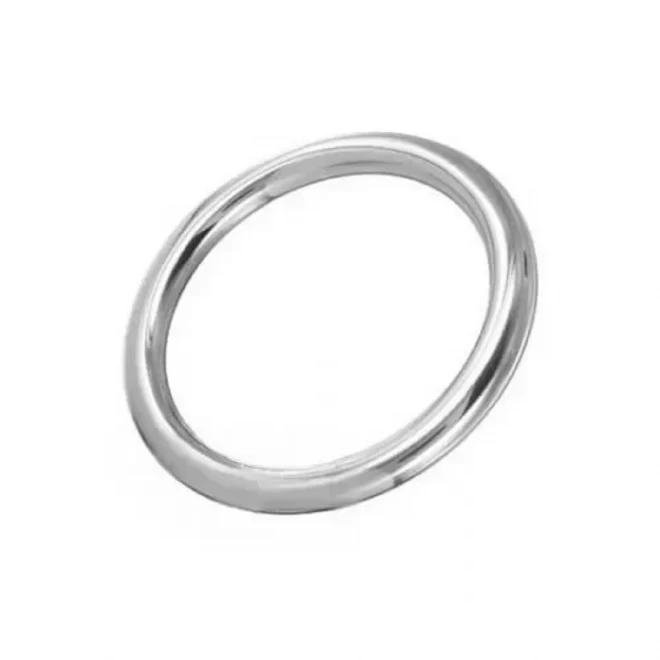 Pierścień Stainless Steel Round Cock Ring 6 mm x 50 mm