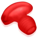 Oxballs - glowhole-1 hollow buttplug with led light large red