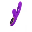 Vibrator with vacuum stimulation and JOS Pitti tongue, silicone, purple, 24 cm