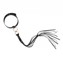 Rosy Gold - Collar with Flogger - Black