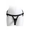 VIRGITE UNIVERSAL HARNESS WITH BLACK DILDO SIZE L BLACK