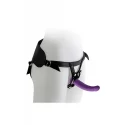 VIRGITE UNIVERSAL HARNESS WITH PURPLE DILDO SIZE M PURPLE