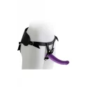 VIRGITE UNIVERSAL HARNESS WITH PURPLE DILDO SIZE L PURPLE