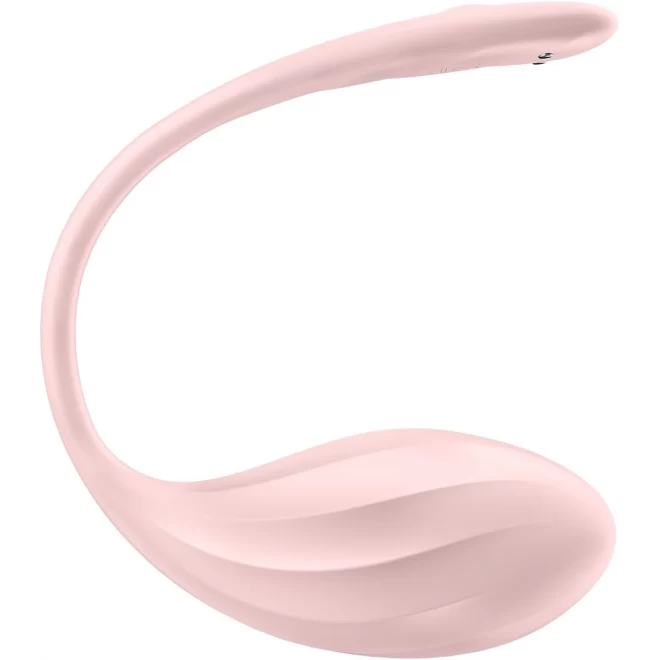 Jajeczko wibrujące na aplikację i pilot Satisfyer Ribbed Petal