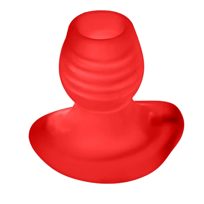 Oxballs - glowhole-1 hollow buttplug with led light small red