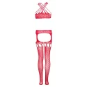 Erotic Suspender bodystocking Jasmina- Red