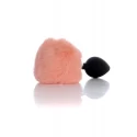 Plug-Jewellery Silicon PLUG - Bunny Tail - Black-Peach