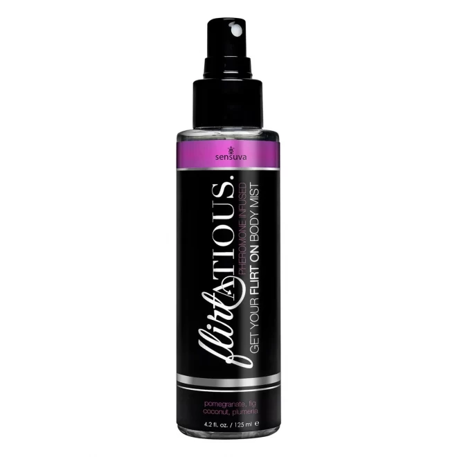 SENSUVA FLIRTATIOUS BODY MIST POMEGRANATE, FIG, COCONUT AND PLUMERIA 125ML