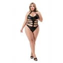 Body Baci Lingerie Wetlook Halter Top Teddy