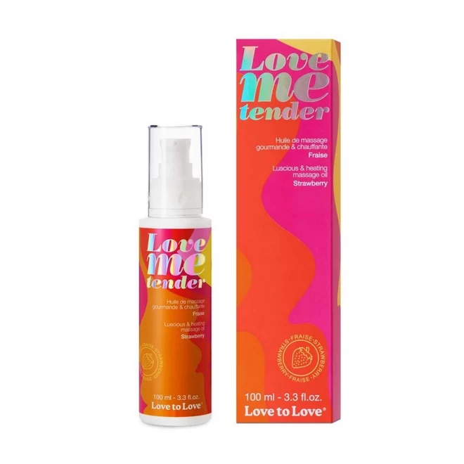 LOVE ME TENDER - MASSAGE OIL - STRAWBERRY 100ML / 3.3FL.OZ.