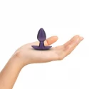 Silikonowy korek analny z metalicznym połyskiem Ouch! 6,5 cm