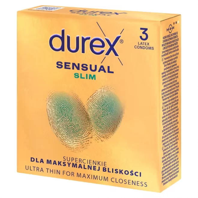 Prezerwatywy cieńskie DUREX Sensual Slim 3 szt