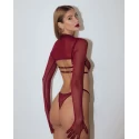 Promees vivien burgundy top xs/s