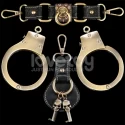 KAJDNAKI REBELLION HEAVY METAL HANDCUFFS (BRONZE)