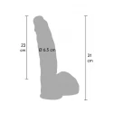 Realistyczne dildo z przyssawką Hidden Desire Inferno 29 cm