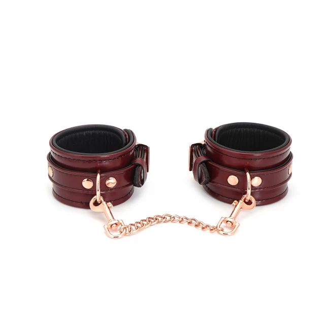 Liebe seele kajdanki wine red ankle cuffs