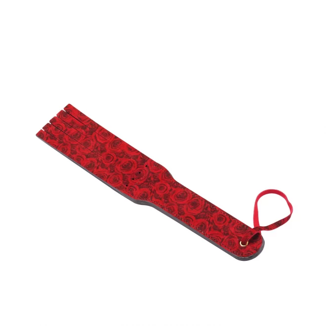 Liebe seele packa kinbaku ukiyoe red rosy lamb leather tawse
