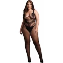 Le dÉsir bodystocking with accentuated lines one size